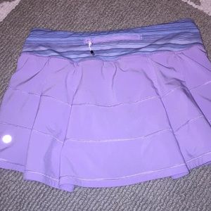Purple lululemon pace rival skirt size 4